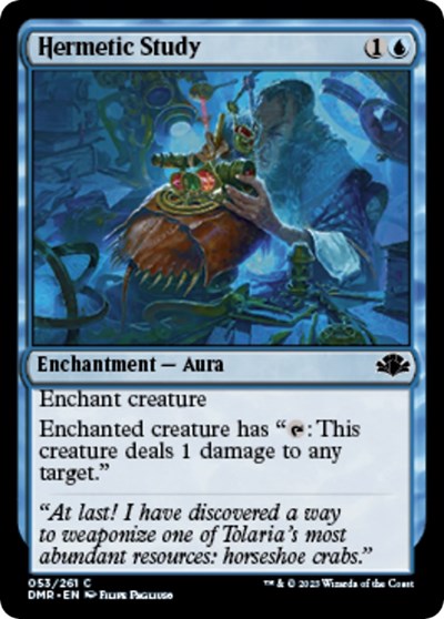 Hermetic Study (Dominaria Remastered) Near Mint Foil