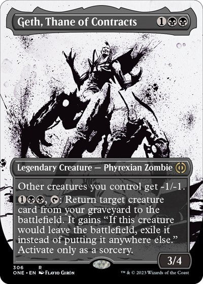 Geth, Thane of Contracts (Showcase) (Phyrexia: All Will Be One) Near Mint Foil