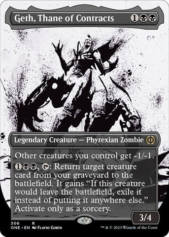 Geth, Thane of Contracts (Showcase) (Phyrexia: All Will Be One) Near Mint Foil