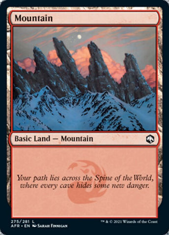 Mountain (275) (Adventures in the Forgotten Realms) Near Mint