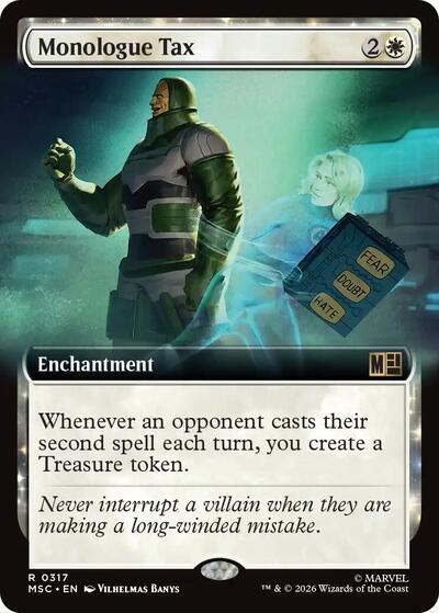 Monologue Tax (Extended Art) (Commander: Marvel Super Heroes) Near Mint