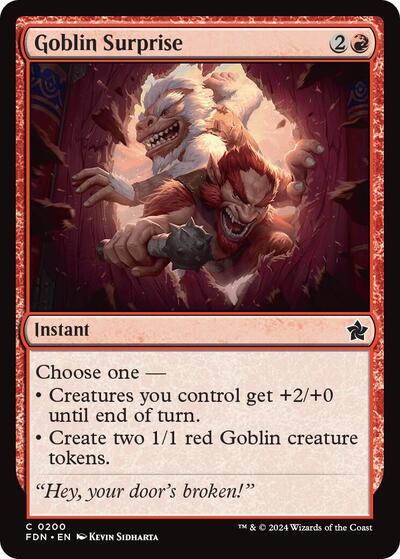 Goblin Surprise (Foundations) Near Mint Foil
