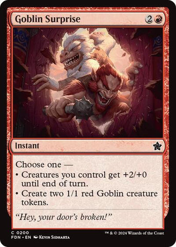 Goblin Surprise (Foundations) Near Mint Foil