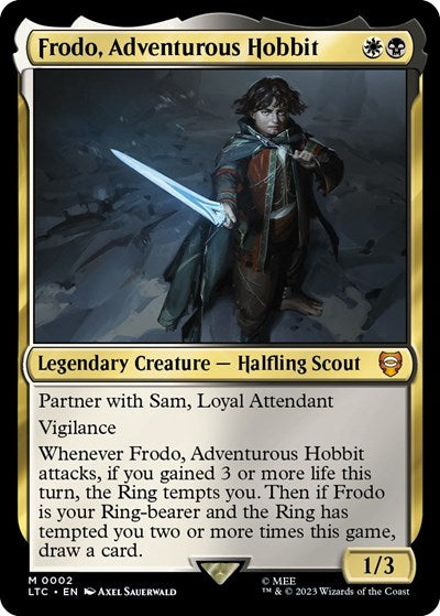 Frodo, Adventurous Hobbit (Commander: The Lord of the Rings: Tales of Middle-earth) Near Mint Foil