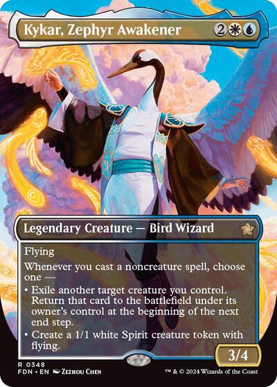Kykar, Zephyr Awakener (Borderless) (Foundations) Near Mint