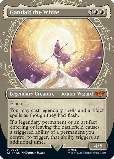 Gandalf the White (Showcase) (Universes Beyond: The Lord of the Rings: Tales of Middle-earth) Light Play Foil