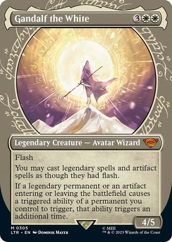 Gandalf the White (Showcase) (Universes Beyond: The Lord of the Rings: Tales of Middle-earth) Light Play Foil