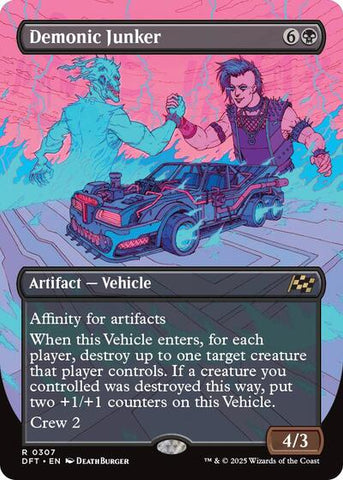 Demonic Junker (Borderless) (Aetherdrift) Near Mint Foil