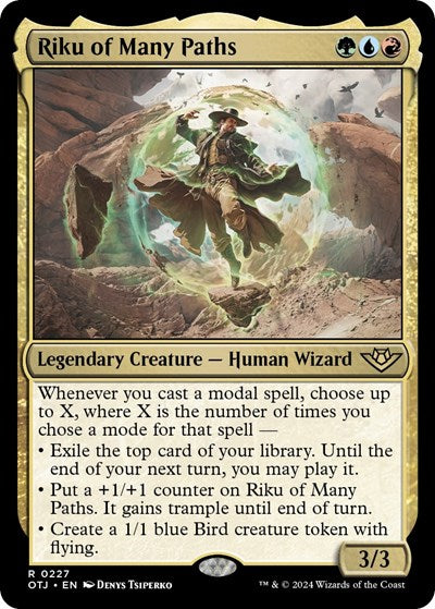 Riku of Many Paths (Outlaws of Thunder Junction) Near Mint Foil