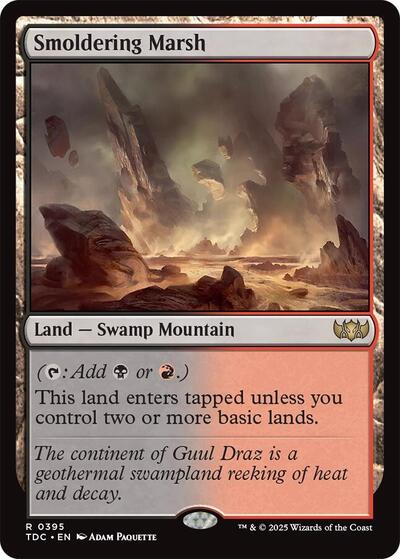 Smoldering Marsh (Commander: Tarkir: Dragonstorm) Near Mint