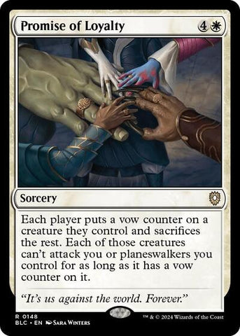 Promise of Loyalty (Commander: Bloomburrow) Near Mint