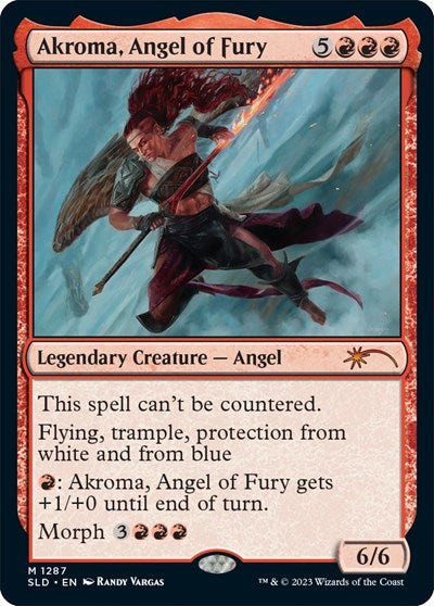 Akroma, Angel of Fury (Secret Lair) Light Play Foil