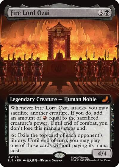 Fire Lord Ozai (Extended Art) (Avatar: The Last Airbender: Eternal-Legal) Near Mint Foil