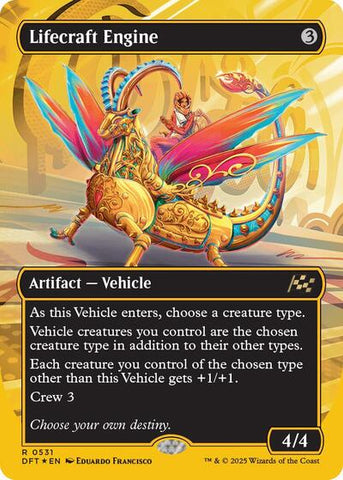 Lifecraft Engine (Borderless) (First-Place Foil) (Aetherdrift) Near Mint Foil