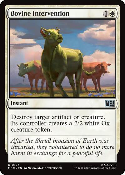 Bovine Intervention (Commander: Marvel Super Heroes) Near Mint