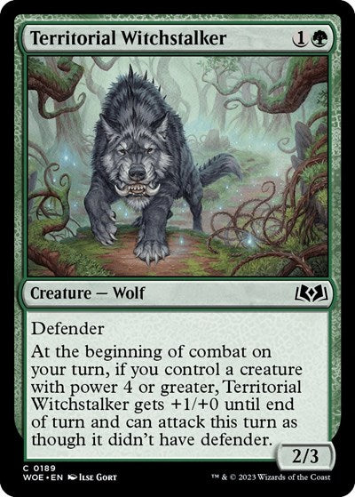 Territorial Witchstalker (Wilds of Eldraine) Near Mint
