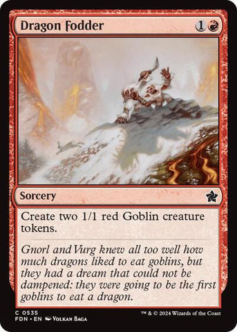 Dragon Fodder (Foundations) Near Mint