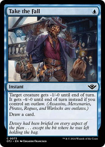 Take the Fall (Outlaws of Thunder Junction) Near Mint Foil
