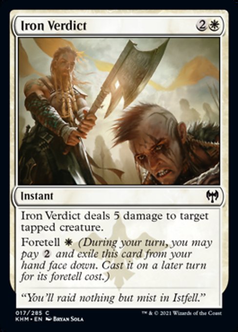 Iron Verdict (Kaldheim) Near Mint Foil