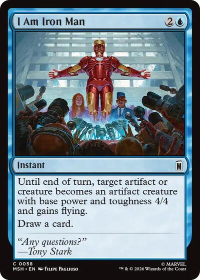 I Am Iron Man (Marvel Super Heroes) Near Mint Foil