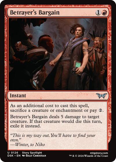 Betrayer's Bargain (Duskmourn: House of Horror) Near Mint Foil
