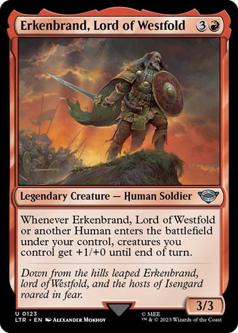 Erkenbrand, Lord of Westfold (Universes Beyond: The Lord of the Rings: Tales of Middle-earth) Near Mint Foil