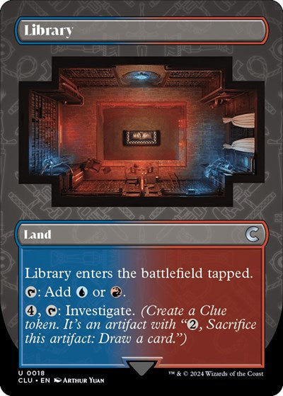 Library (Borderless) (Ravnica: Clue Edition) Near Mint