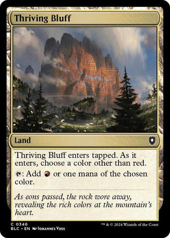 Thriving Bluff (Commander: Bloomburrow) Near Mint