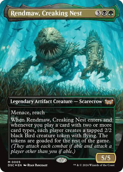 Rendmaw, Creaking Nest (Borderless) (Commander: Duskmourn: House of Horror) Near Mint Foil