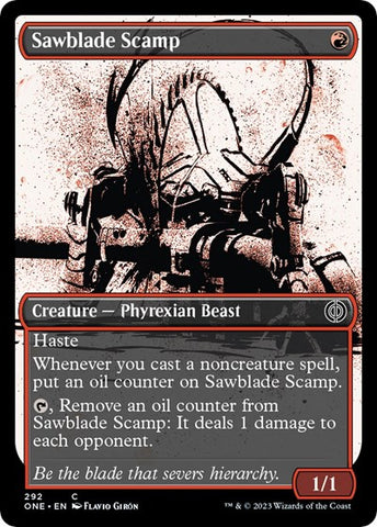 Sawblade Scamp (Showcase) (Phyrexia: All Will Be One) Near Mint