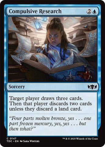 Compulsive Research (Commander: Tarkir: Dragonstorm) Near Mint