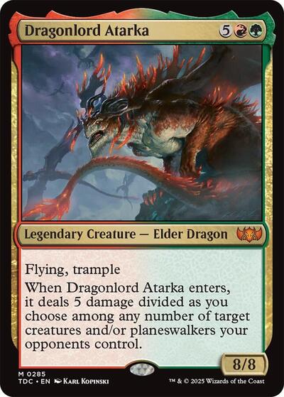 Dragonlord Atarka (Commander: Tarkir: Dragonstorm) Near Mint
