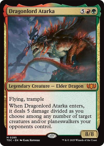 Dragonlord Atarka (Commander: Tarkir: Dragonstorm) Near Mint
