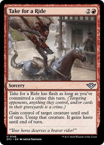 Take for a Ride (Outlaws of Thunder Junction) Near Mint Foil