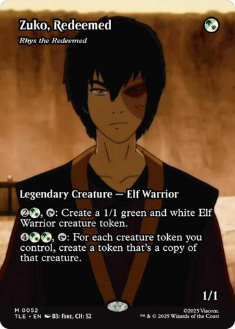 Zuko, Redeemed - Rhys the Redeemed (Borderless) (Avatar: The Last Airbender: Eternal-Legal) Near Mint