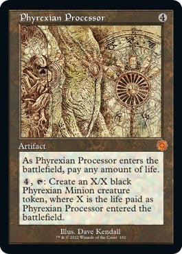Phyrexian Processor (Schematic) (The Brothers' War: Retro Frame Artifacts) Near Mint