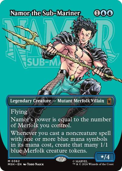 Namor the Sub-Mariner (Borderless) (362) (Marvel Super Heroes) Near Mint