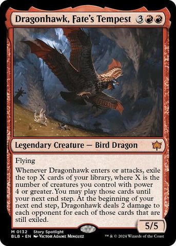 Dragonhawk, Fate's Tempest (Bloomburrow) Near Mint