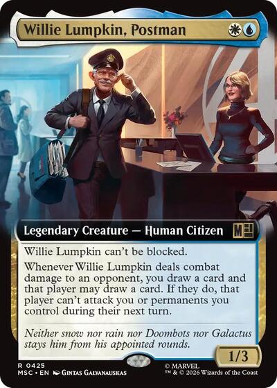 Willie Lumpkin, Postman (Extended Art) (Commander: Marvel Super Heroes) Near Mint