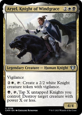Aryel, Knight of Windgrace (Commander Masters) Near Mint Foil
