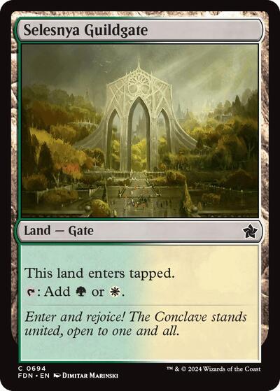 Selesnya Guildgate (Foundations) Near Mint