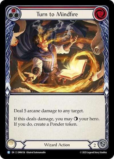 Turn to Mindfire (Omens of the Third Age) Near Mint Foil