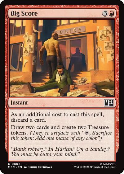 Big Score (Commander: Marvel Super Heroes) Near Mint Foil
