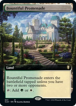 Bountiful Promenade (Extended Art) (Commander Legends: Battle for Baldur's Gate) Near Mint
