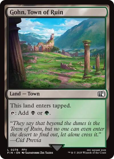 Gohn, Town of Ruin (Universes Beyond: FINAL FANTASY) Near Mint Foil