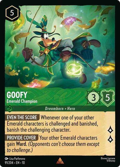 Goofy - Emerald Champion (Whispers in the Well) Near Mint