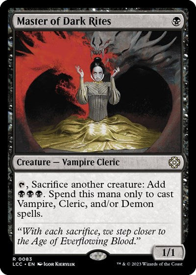 Master of Dark Rites (Commander: The Lost Caverns of Ixalan) Near Mint