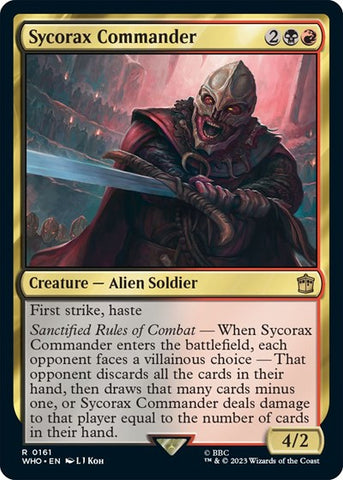 Sycorax Commander (Universes Beyond: Doctor Who) Near Mint Foil
