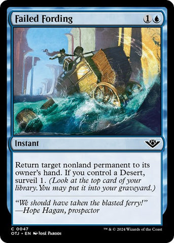 Failed Fording (Outlaws of Thunder Junction) Near Mint Foil