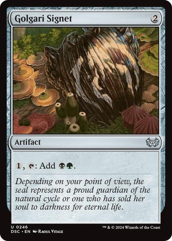Golgari Signet (Commander: Duskmourn: House of Horror) Near Mint